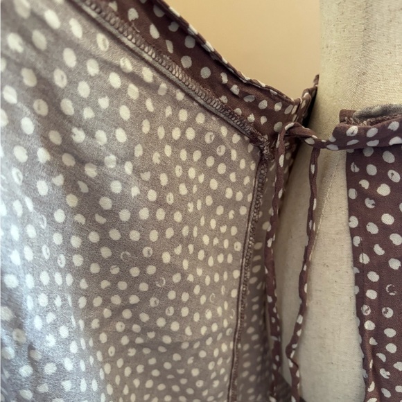 URBAN Romantics Brown Polka Dot Wrap Skirt - Picture 4 of 8